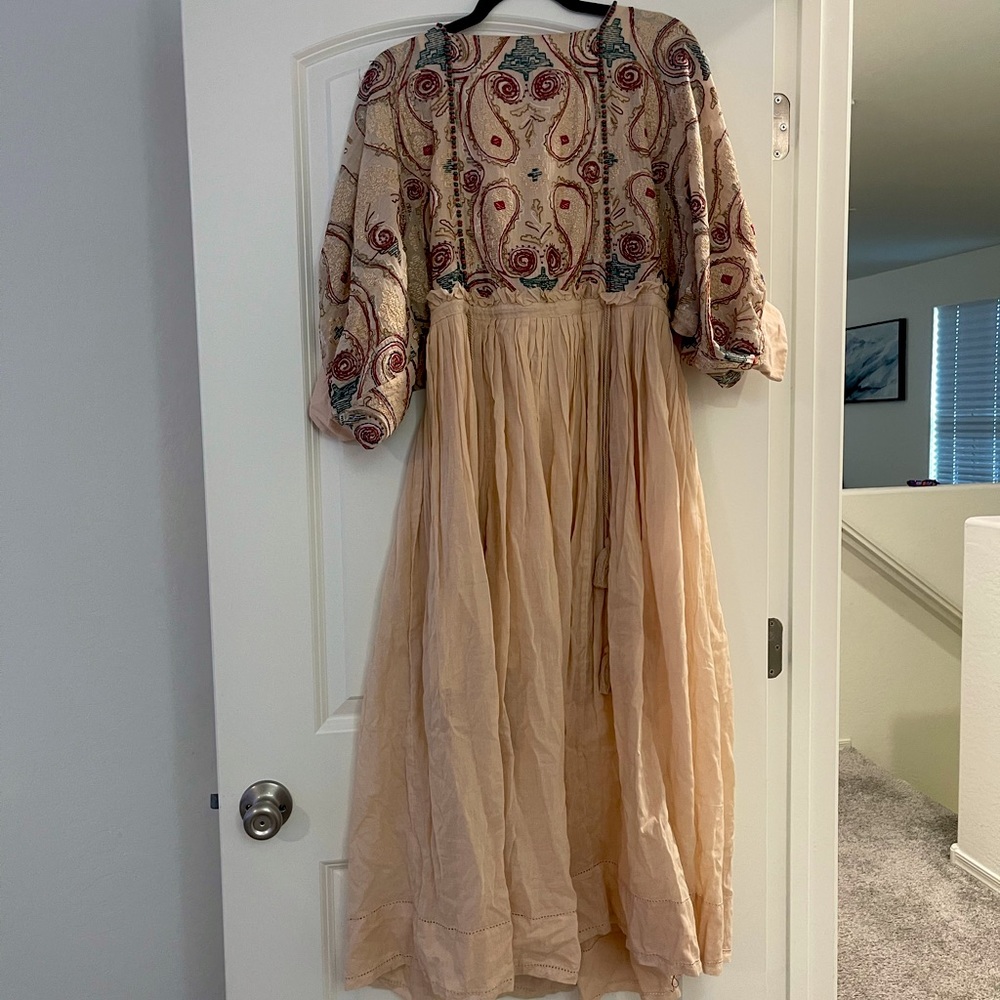 NWT Free People Mesa Midi Maxi Embroidered Boho